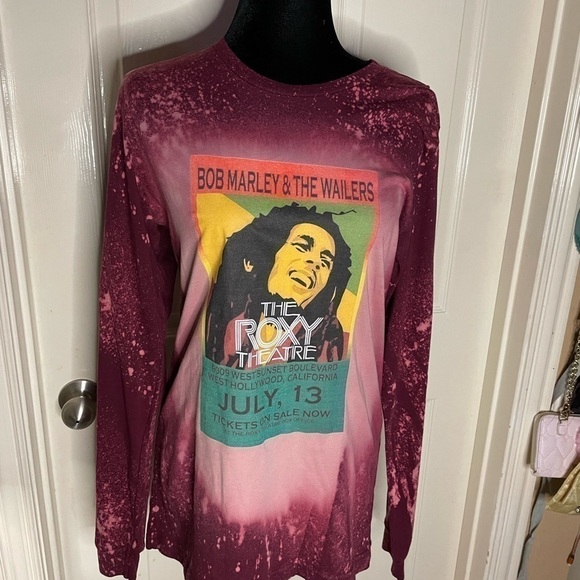 Moda Tops - Bob Marley pattern casual long-sleeved round neck pullover s-m‌‌‌‌‌‌‌‌‌